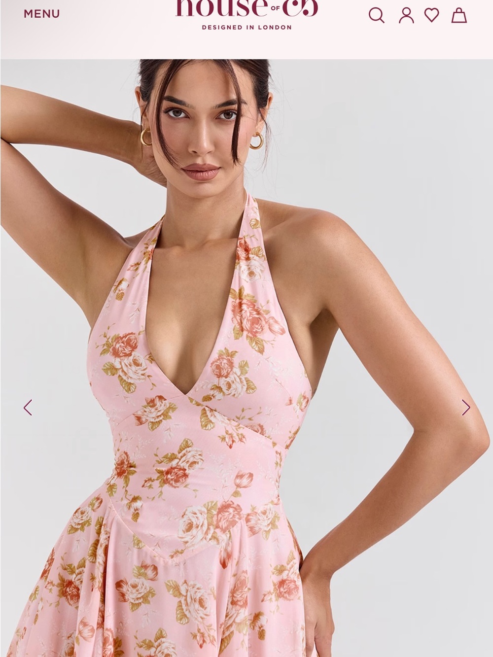 House of CB English Vintage Rose Print Georgette Halter
Sundress